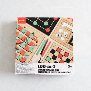 Miniso 100-in-1 Board Games Set: Chess, Solitaire,  Connect 4, Parchisi NEW